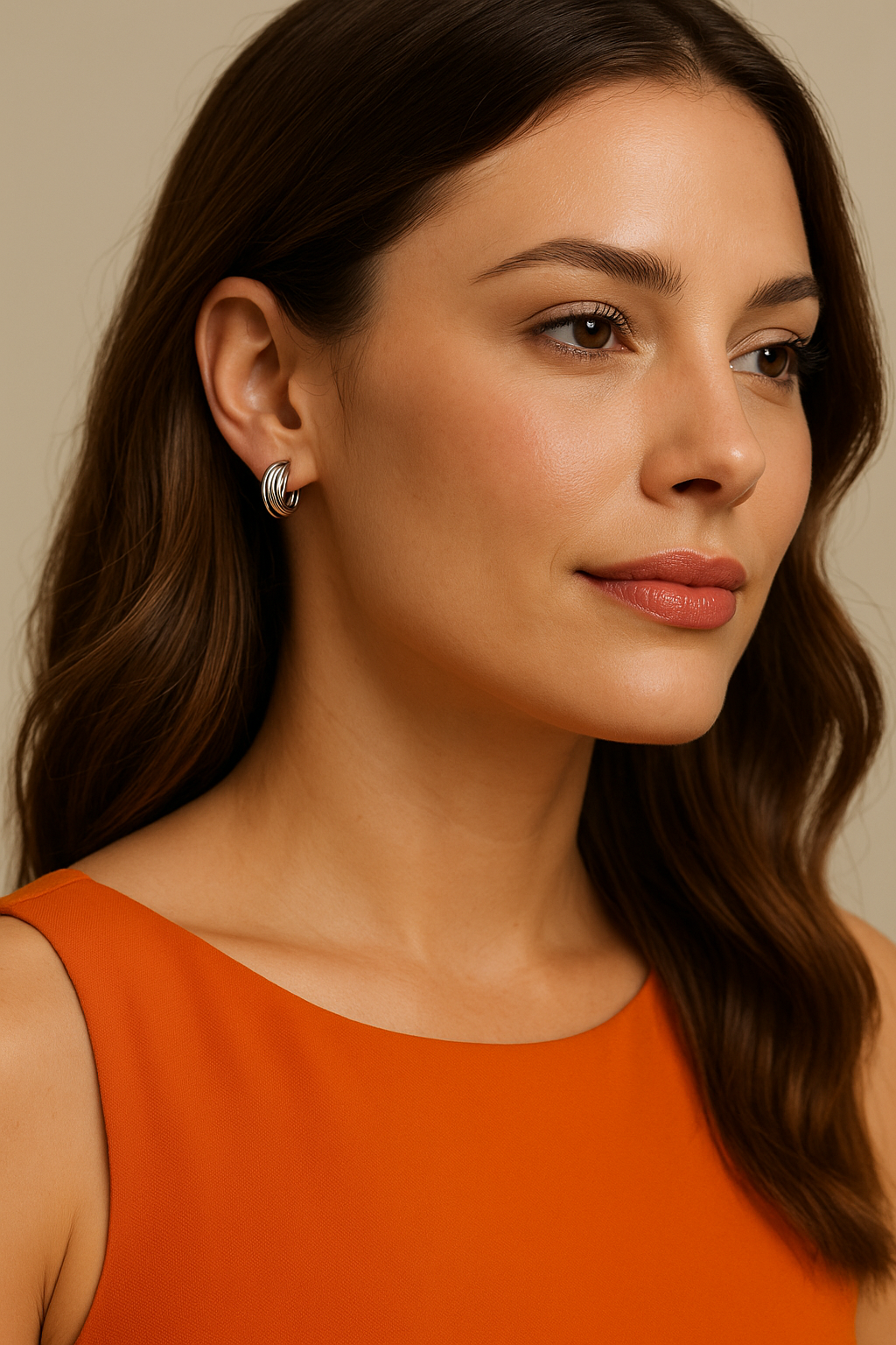 Two-Tone Earrings Sterling Silver and Tumbaga