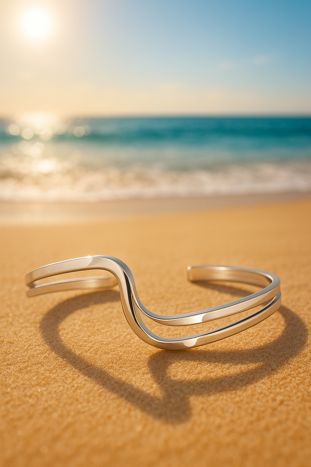 Sterling Silver Double Smooth Pinch Bracelet