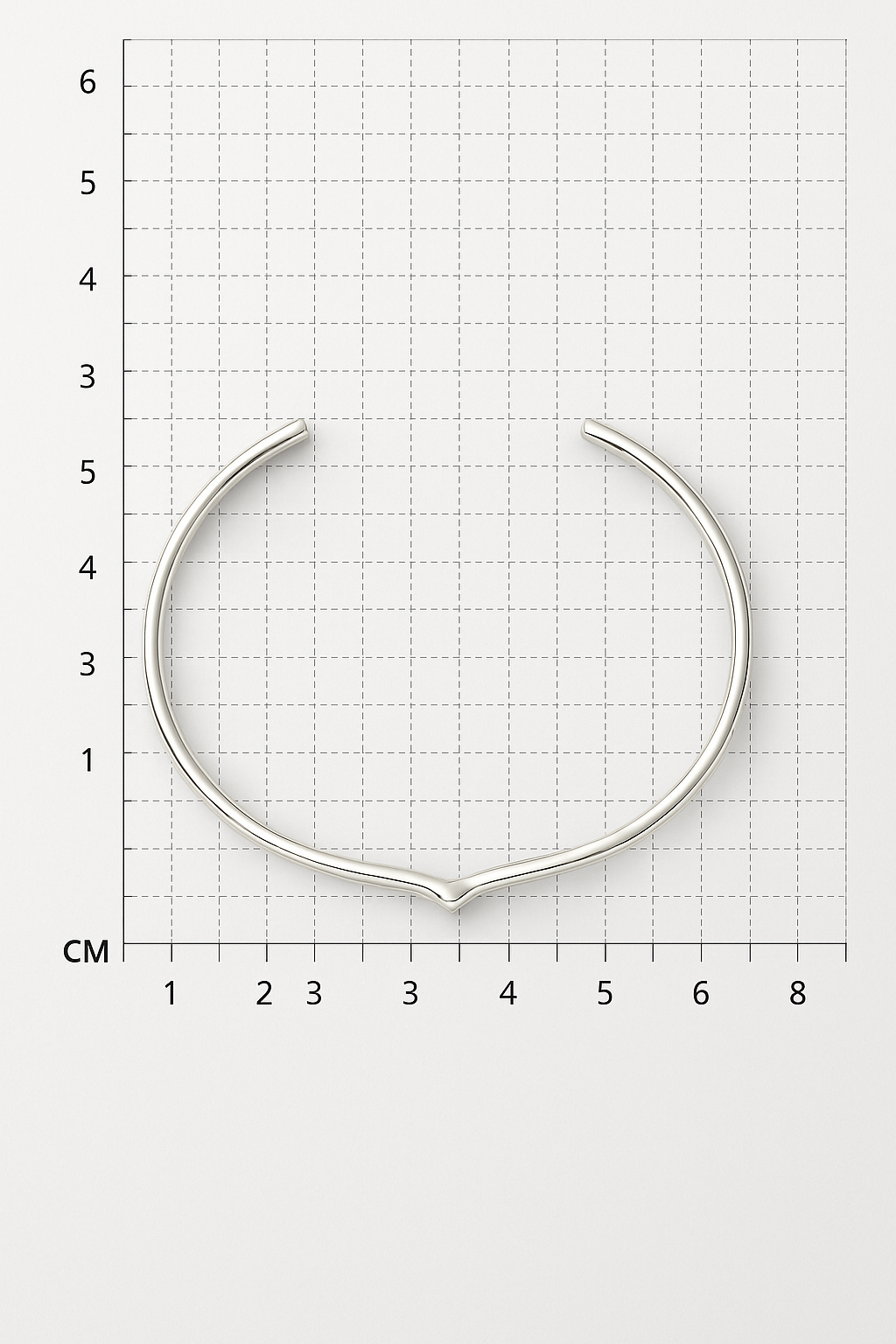 Sterling Silver Smooth Wire Bracelet with Pinch