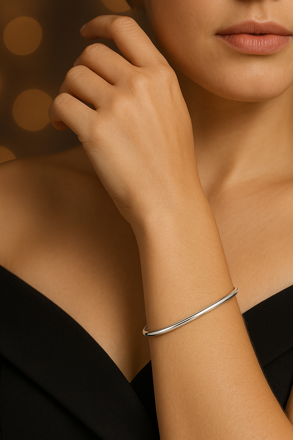 Sterling Silver Luso Ring with Open Dropped Bracelet
