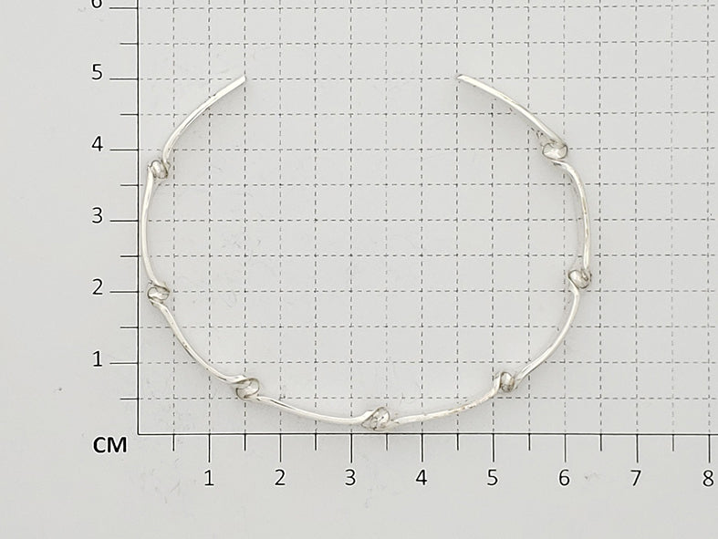 Sterling Silver Seven Twisted Shine Bracelet