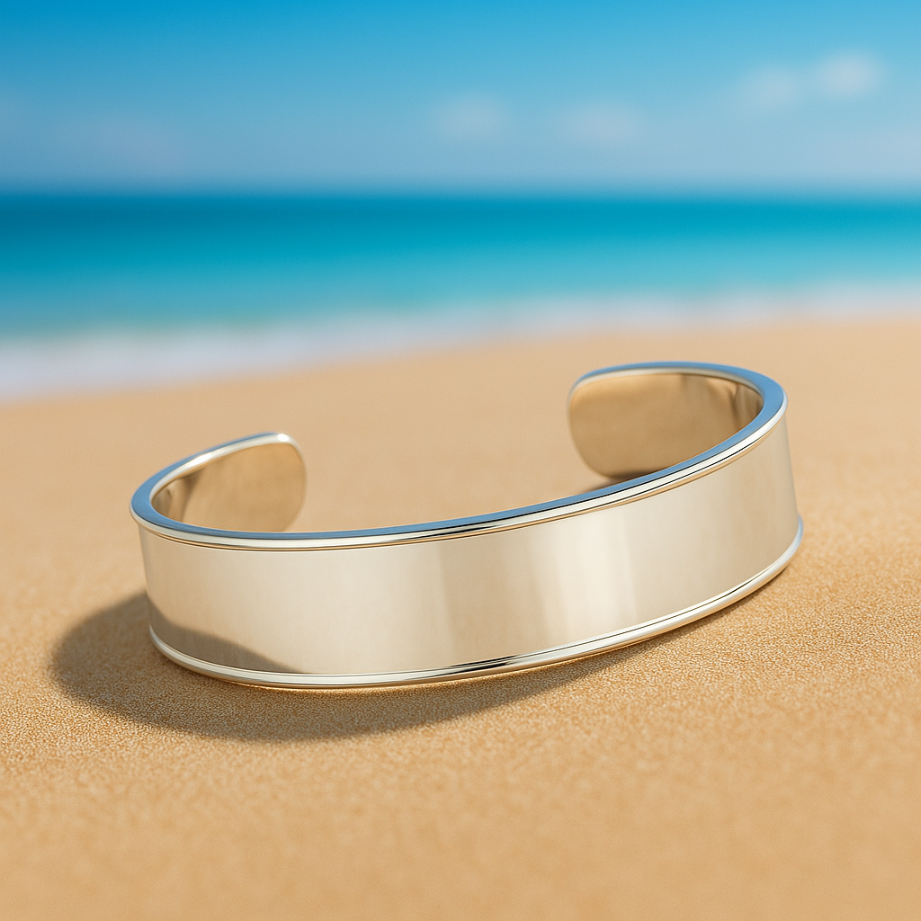 Elegant Sterling Silver Smooth Channel Bracelet