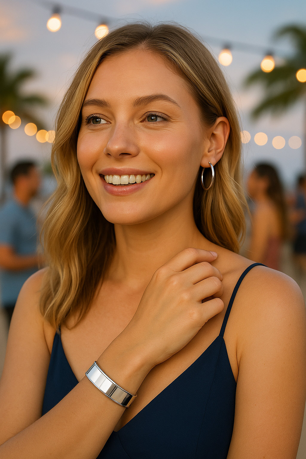Elegant Sterling Silver Smooth Channel Bracelet