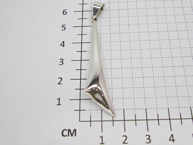 Sterling Silver Elongated Triangular Pendant