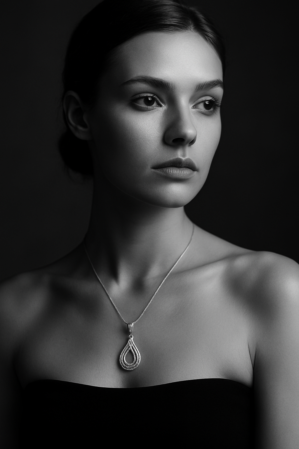 Sterling Silver Triple Double Drop Pendant
