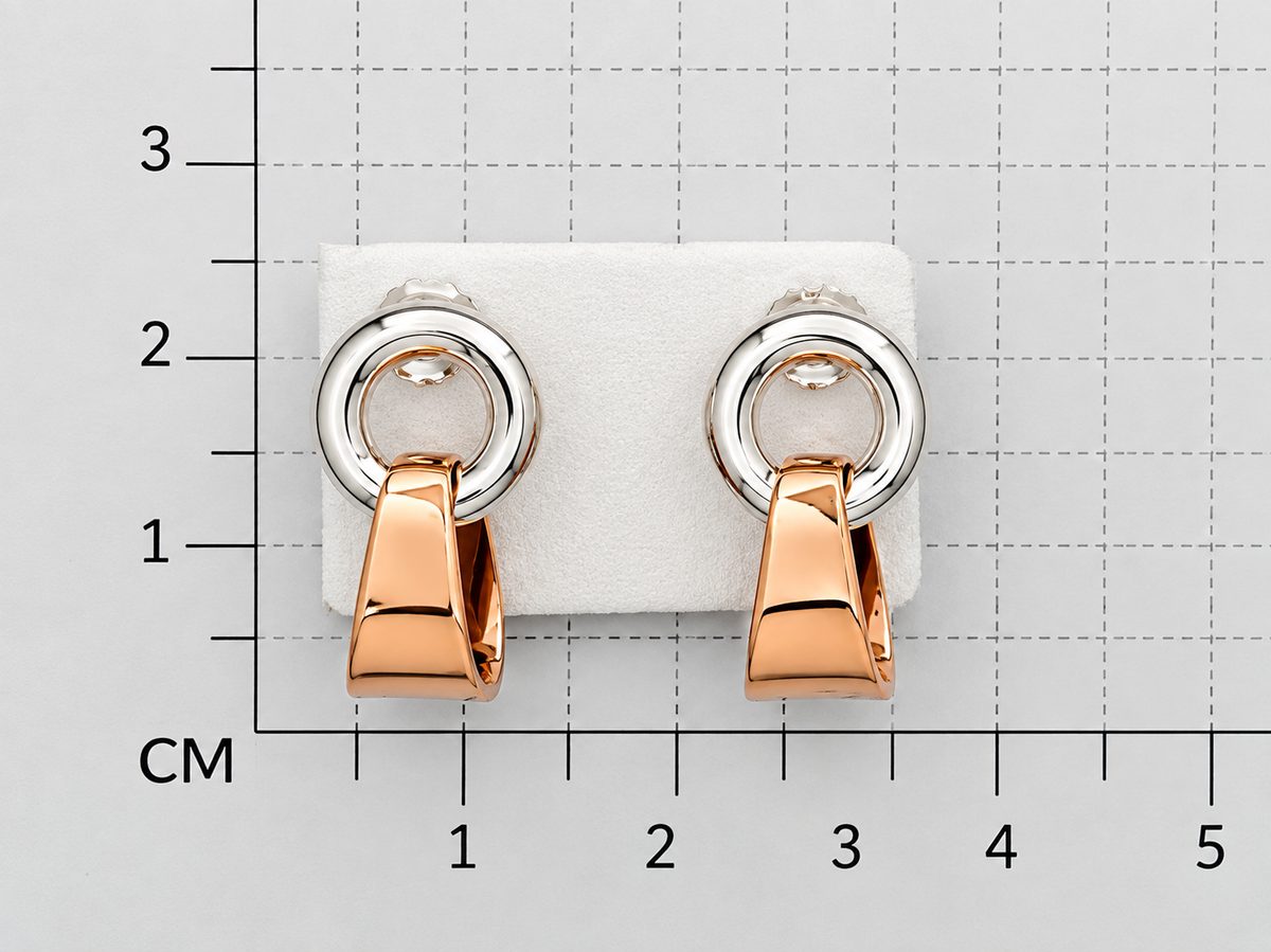 Sterling Silver and Copper Bandolite Earrings