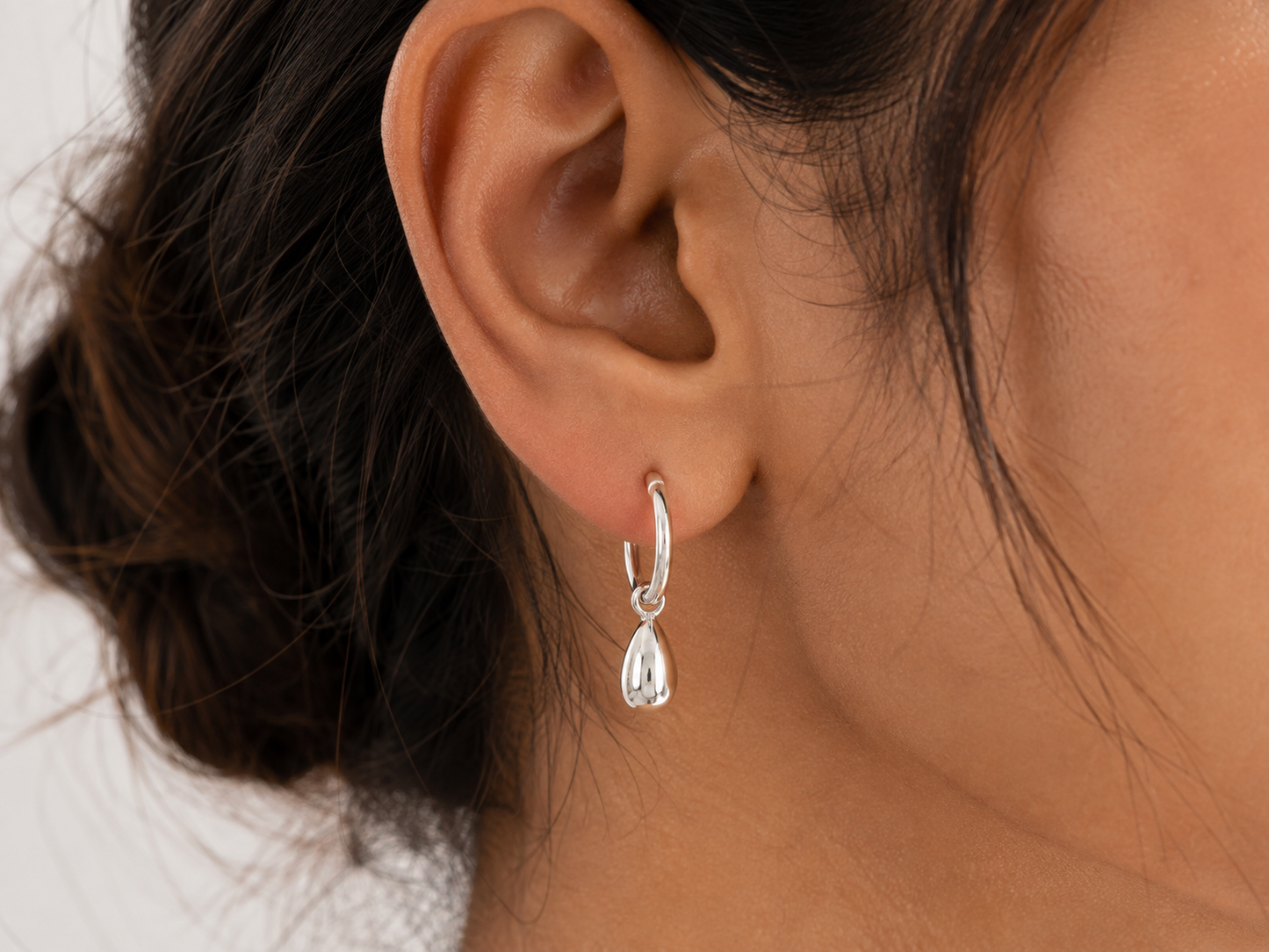 Sterling Silver Gloss Earrings with Mini Gloss Drops