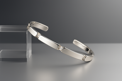 Sterling Silver Seven Twisted Shine Bracelet