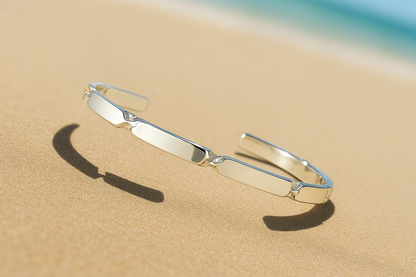 Sterling Silver Seven Twisted Shine Bracelet