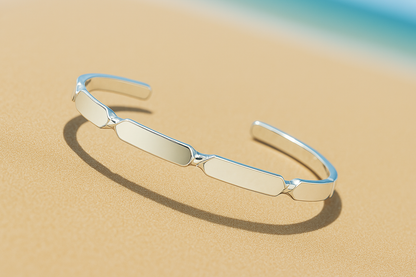 Sterling Silver Seven Twisted Shine Bracelet