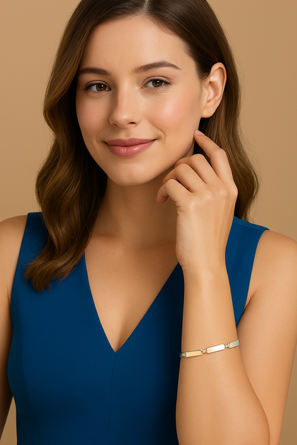 Sterling Silver Seven Twisted Shine Bracelet