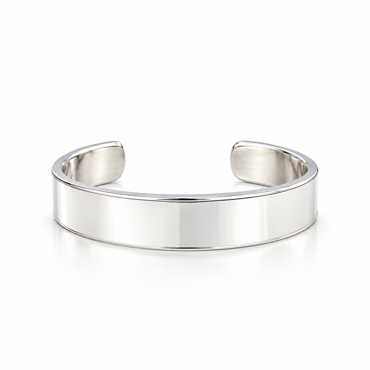 Elegant Sterling Silver Smooth Channel Bracelet