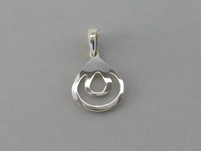 Sterling Silver Trillion Opening Pendant