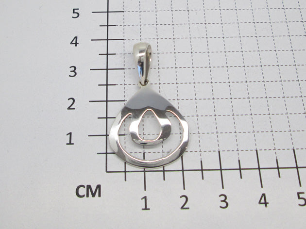 Sterling Silver Trillion Opening Pendant