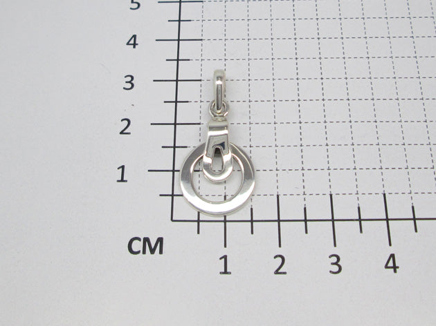 Sterling Silver Smooth Round Mini Pendant with Opening