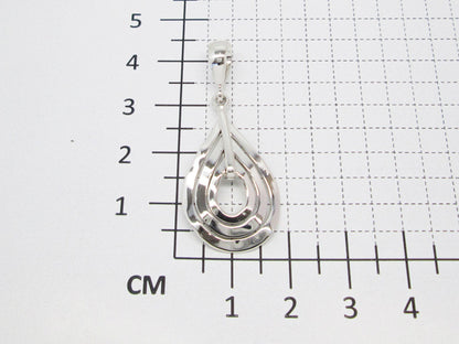 Sterling Silver Triple Double Drop Pendant