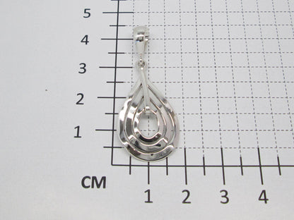 Sterling Silver Triple Double Drop Pendant