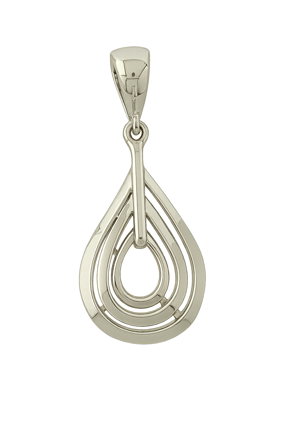 Sterling Silver Triple Double Drop Pendant