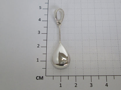 Sterling Silver Pear Pendant with Stick and Bandola