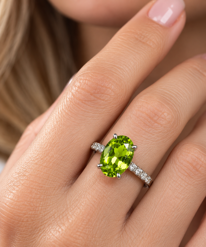 Peridot 6x4 mm Oval shape 25 pcs 10.60 carats Semi Precious natural