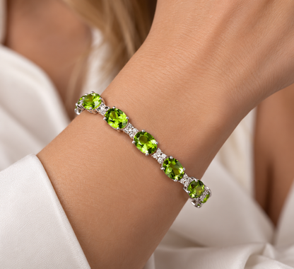 Peridot 6x4 mm Oval shape 25 pcs 10.60 carats Semi Precious natural