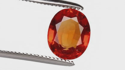 Padparadscha 8x6 mm Oval shape 5pcs 7.39 carats Lab Grown