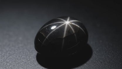 Black Star Sapphire 10x12 mm Oval Cabochon 9 pcs 59.73 carats