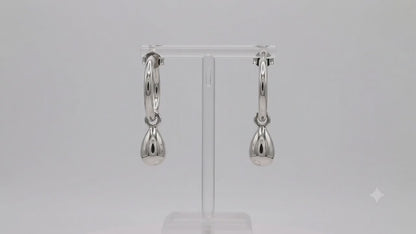 Sterling Silver Gloss Earrings with Mini Gloss Drops